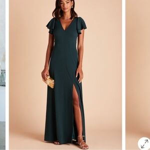 Birdy Grey Emerald Hannah Maxi Bridesmaid Wedding Empire Waist Dress, Large